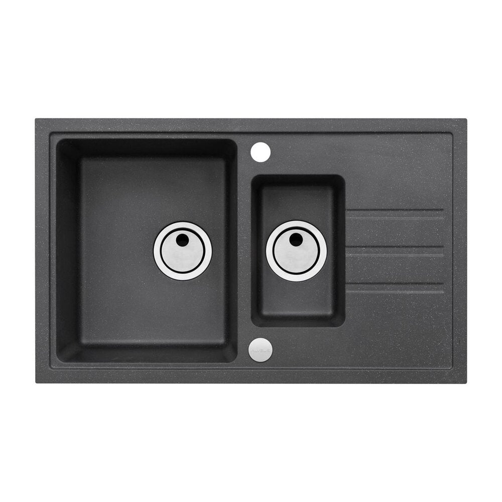 Alveus Intermezzo 70 Black Composite Sink 78x48 cm