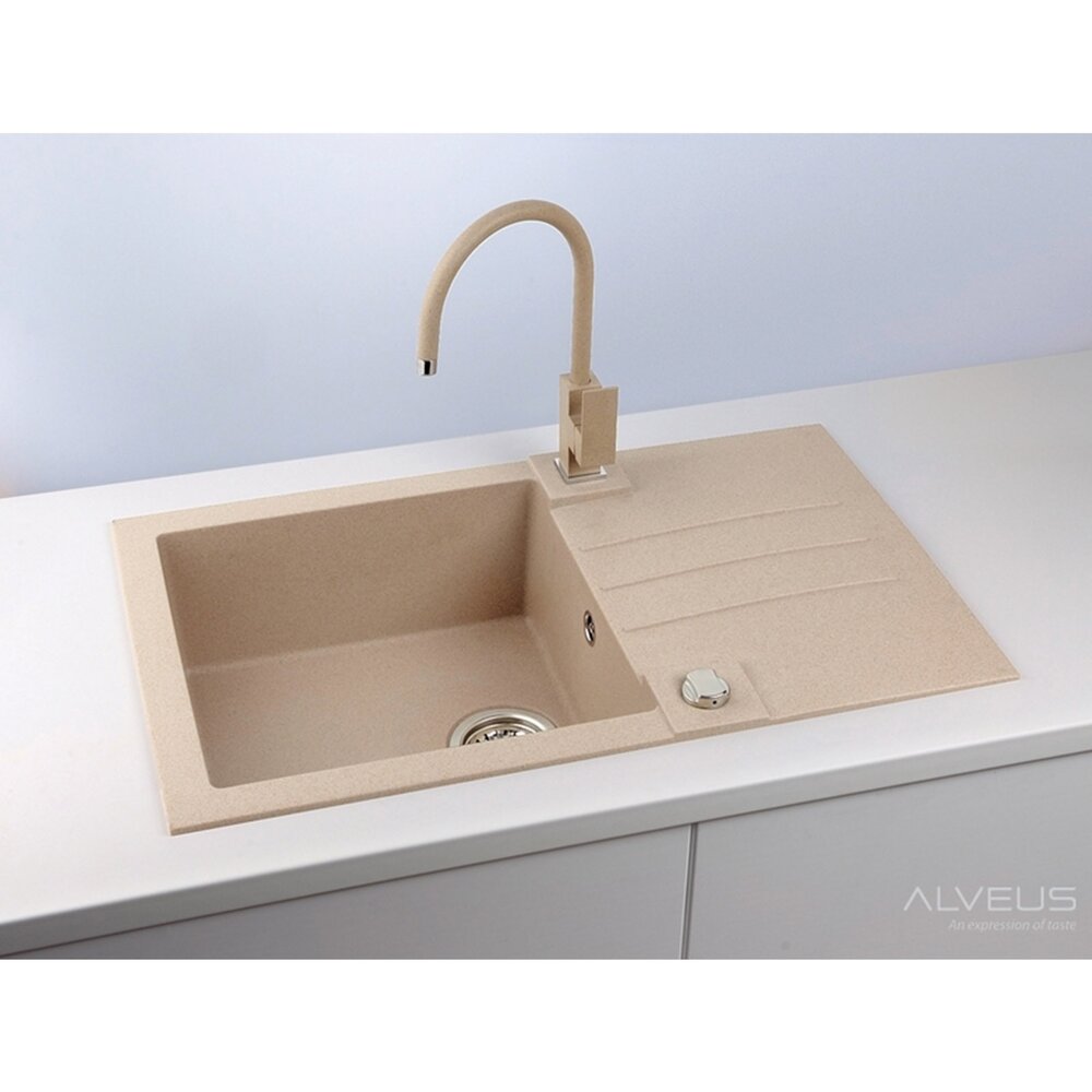 Композиционна мивка Alveus Rock 130 бежова 78x48 см
