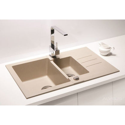 Композитна мивка Alveus Rock 70 бежова 78x48 см