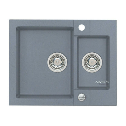 Композиционна мивка Alveus Rock 80 сива 60x48 см