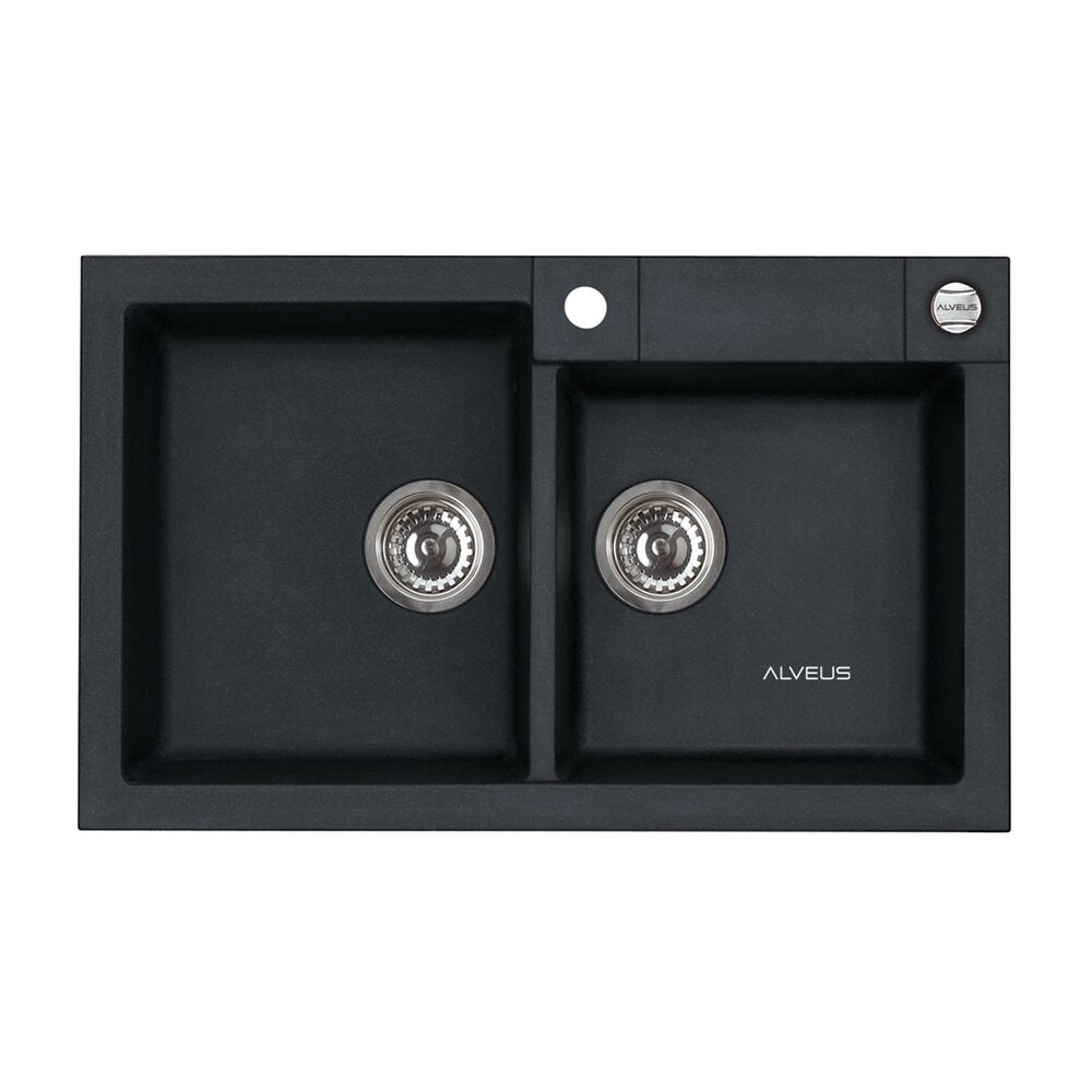 Alveus Rock 90 Composite Sink Black 78x48 cm