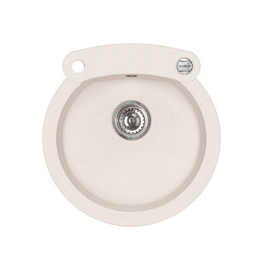 Alveus Roll 10 White Composite Sink 51x53 cm