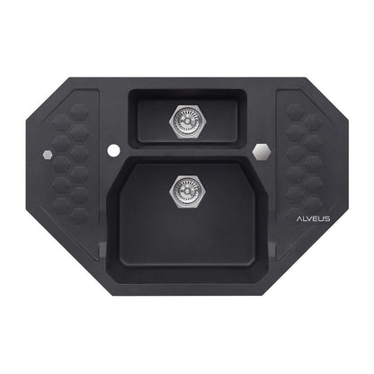 Alveus Sensual 60 Twilight Black Metallic Sink 90x61 cm