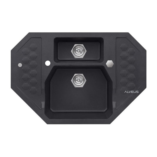 Alveus Sensual 60 Twilight Black Metallic Sink 90x61 cm