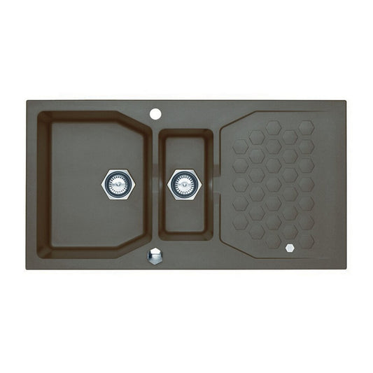 Alveus Sensual 70 Composite Sink Chocolate Metallic 98x52 cm