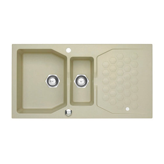Alveus Sensual 70 Pebble Metallic Composite Sink 98x52 cm