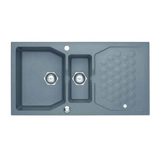Alveus Sensual 70 Steel Sink Grey Metallic 98x52 cm