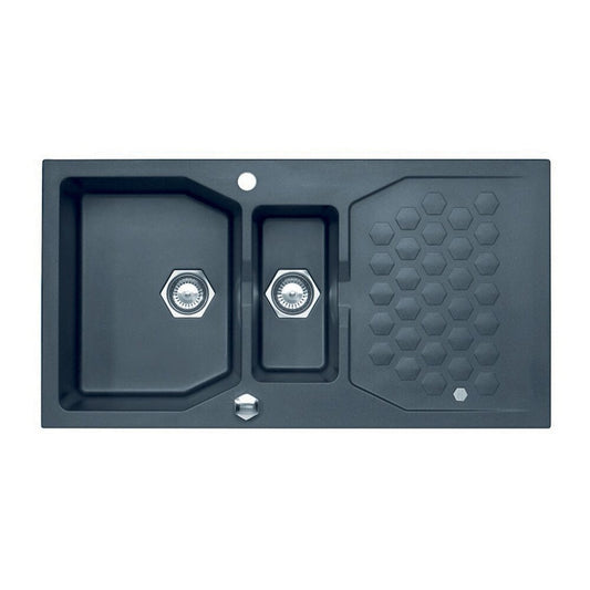 Alveus Sensual 70 Twilight Black Metallic Sink 98x52 cm