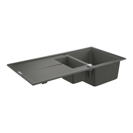 Grohe K400 composite sink 100x50.1 cm gray with 2 bowls