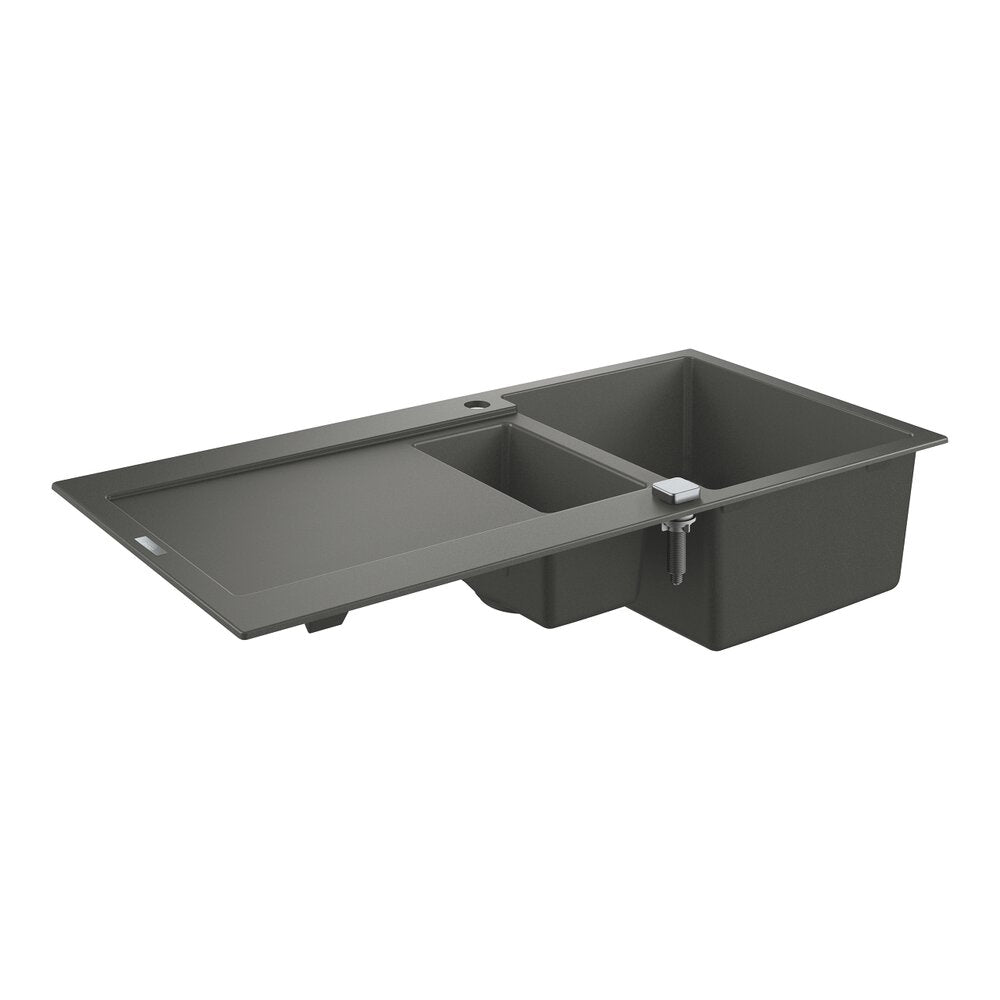 Grohe K500 Composite Sink 100x50.1 cm Gray with 2 Bowls