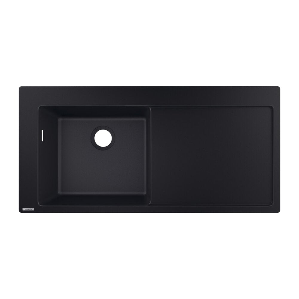 Hansgrohe S51 SilicaTec Composite Sink Left Black Graphite 105x51 cm