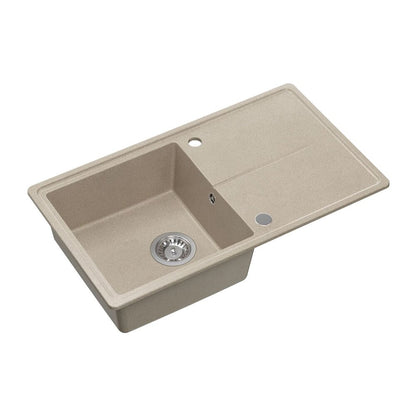 Вградена композитна мивка Quadron Pop Tony 111 бежов пясък 78x45 cm