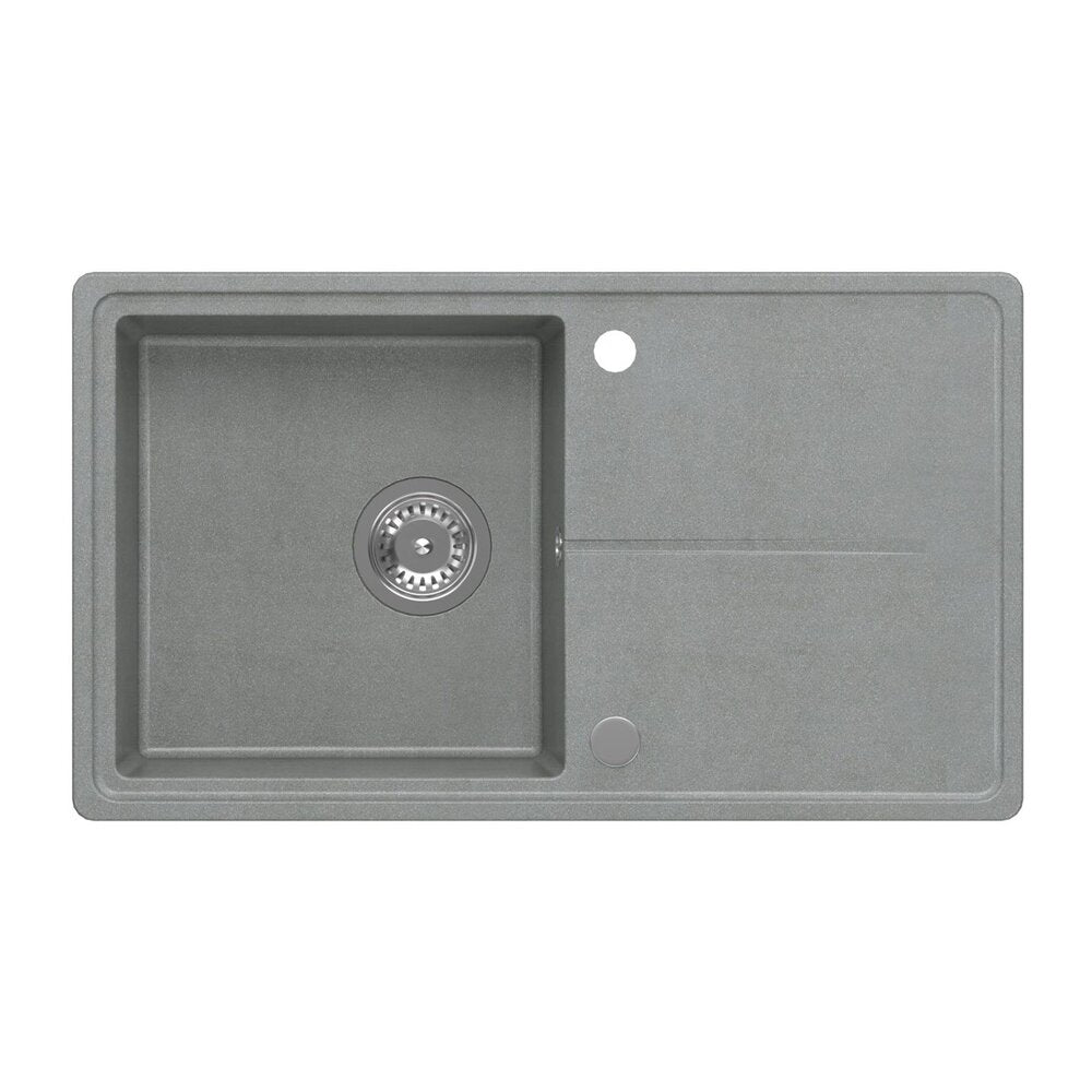 Вградена композитна мивка Quadron Pop Tony 111 сива 78x45 cm