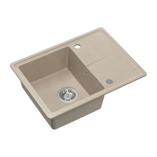 Вградена композитна мивка Quadron Pop Tony 116 бежов пясък 60x45 cm