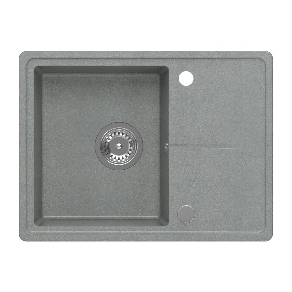 Вградена композитна мивка Quadron Pop Tony 116 сива 60x45 cm
