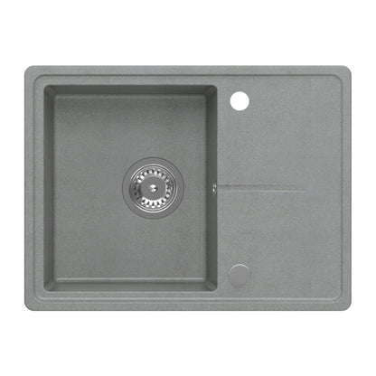 Вградена композитна мивка Quadron Pop Tony 116 сива 60x45 cm