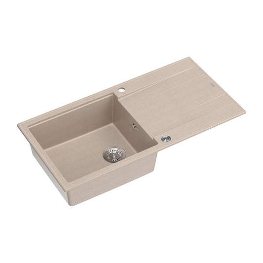 Вградена композитна мивка Quadron Unique Evan 146 XL бежова - инокс 100x50 cm