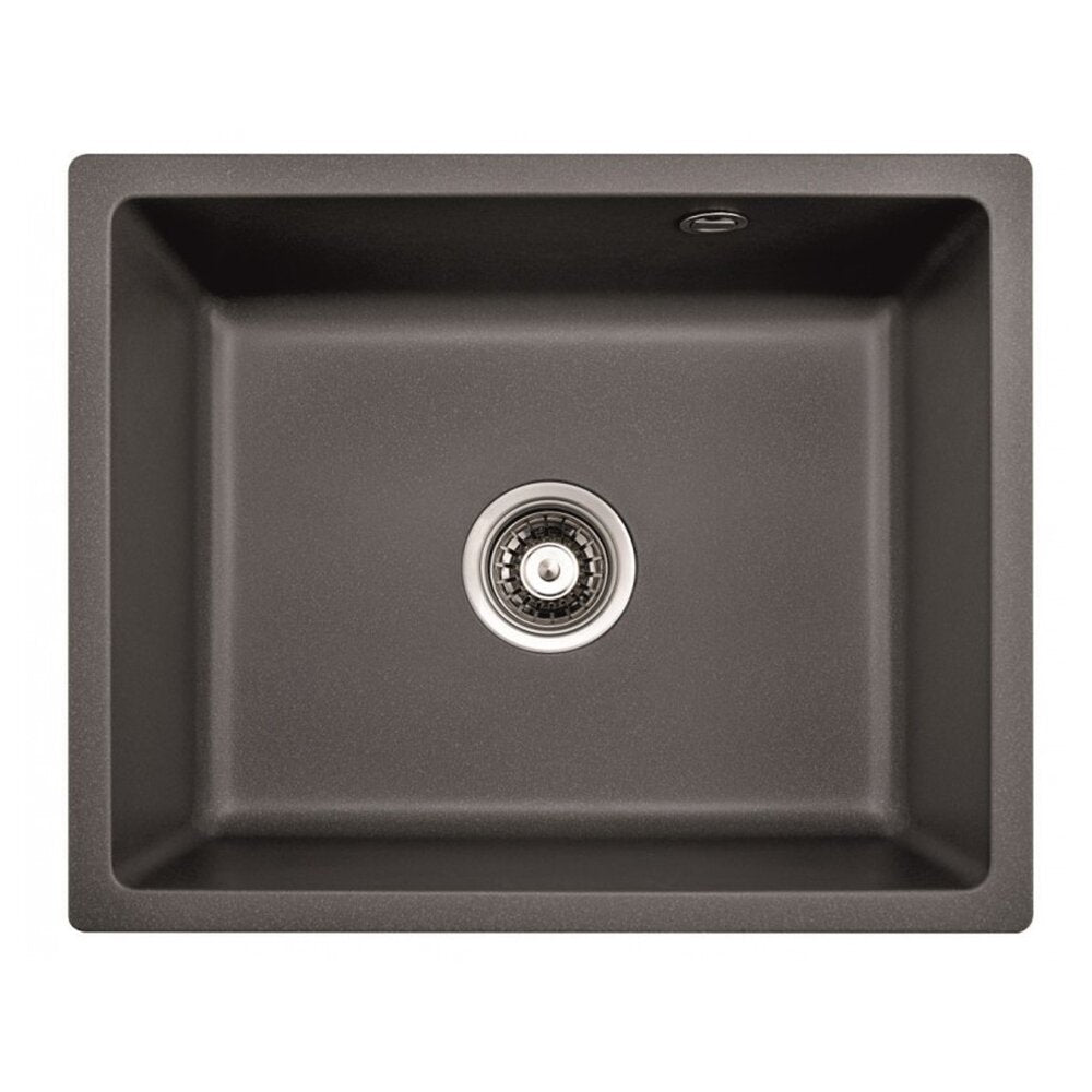 Композитна мивка Inter Ceramic с матово сиво гранитно покритие 55x45 cm без отцеждач