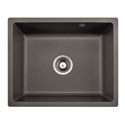 Композитна мивка Inter Ceramic с матово сиво гранитно покритие 55x45 cm без отцеждач