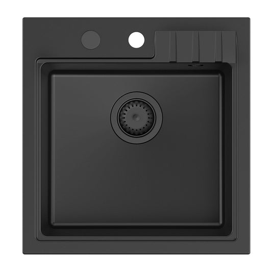 Quadron Pop Peter 110 Carbon Black Undermount Sink 50x52 cm