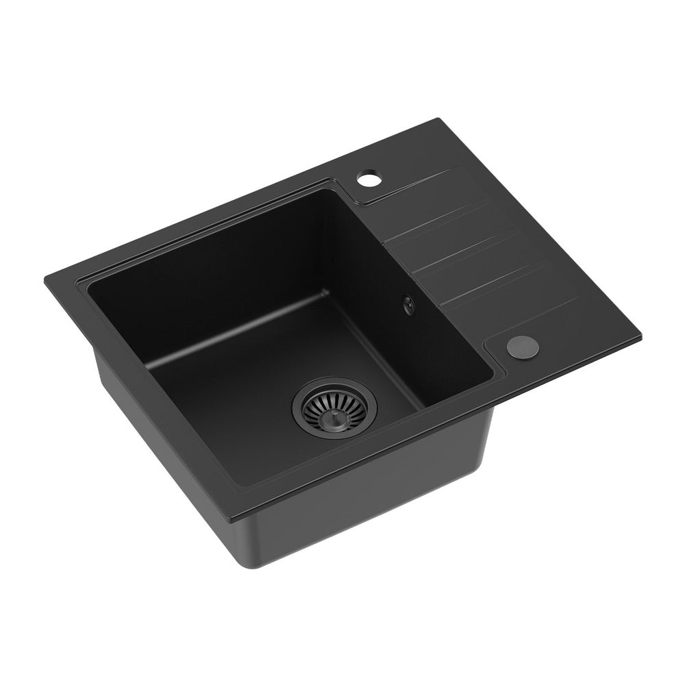 Quadron Pop Peter 116 Carbon Black Undermount Sink 62x50 cm