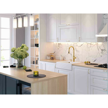 Quadron Unique Bill 110 White - Copper Undermount Sink 60x54 cm