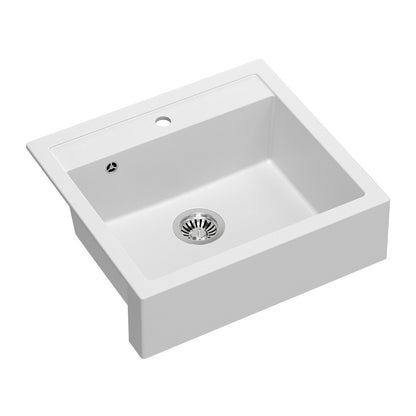 Quadron Unique Bill 110 White - Inox Undermount Sink 60x54 cm