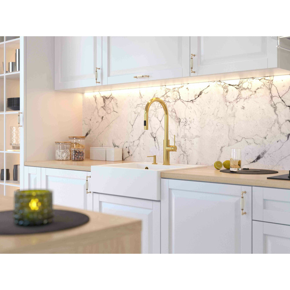 Quadron Unique Bill 110 White - Inox Undermount Sink 60x54 cm
