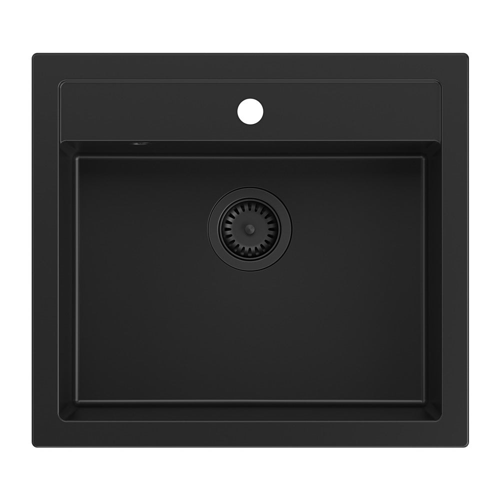 Интегрирана композитна мивка Quadron Unique Bill 110 черен въглищен 60x54 см