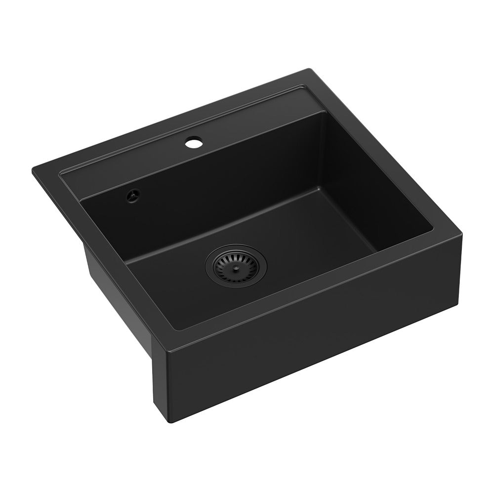 Интегрирана композитна мивка Quadron Unique Bill 110 черен въглищен 60x54 см