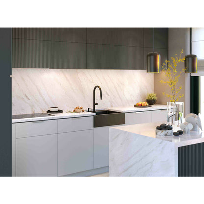 Quadron Unique Bill 110 Diamond Black - Gold Undermount Sink 60x54 cm