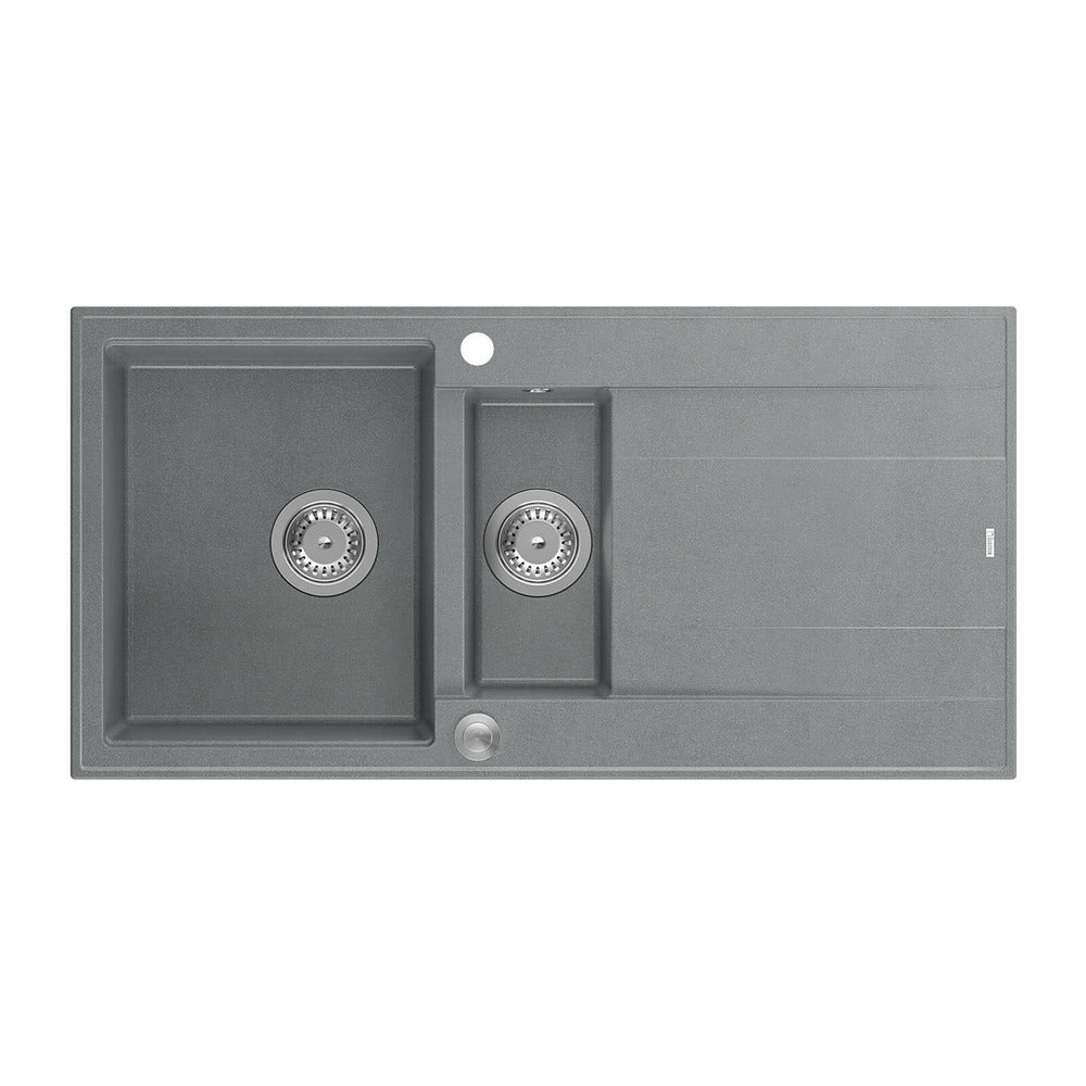 Quadron Unique Evan 156 Gray - Stainless Steel Composite Sink 100x50 cm