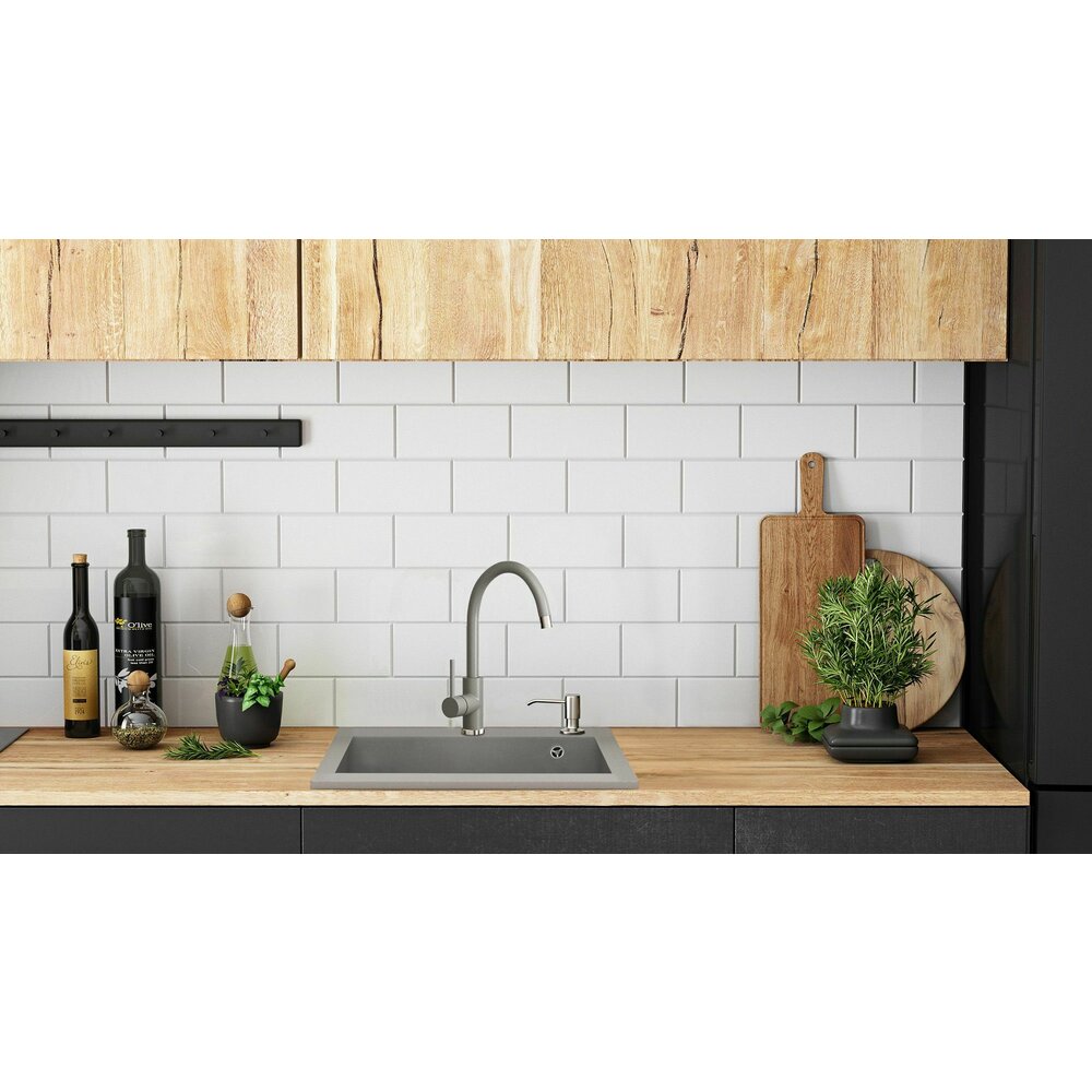 Композитна мивка Rea West XL сива 50x60 см