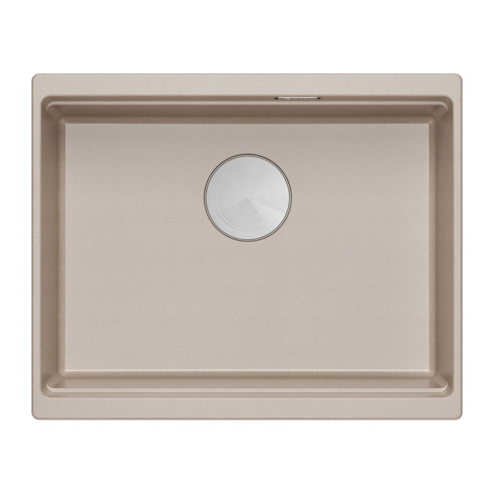 Композитна мивка под плот Quadron Logan 100 беж - инокс 56x45 cm