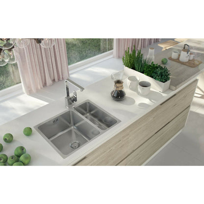 Мивка Deante Egeria инокс сатиниран 2 купи 58x44 см