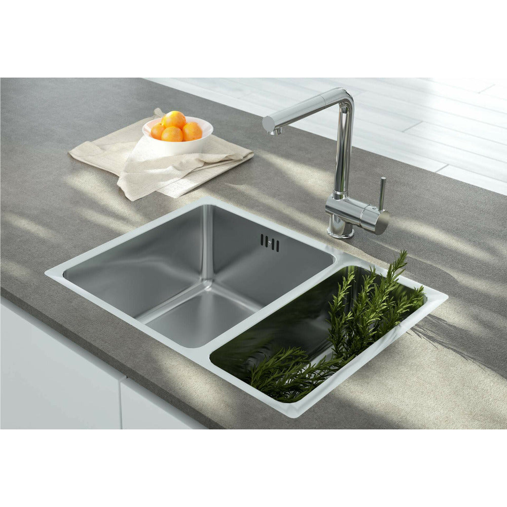 Мивка Deante Egeria инокс сатиниран 2 купи 58x44 см