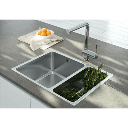 Мивка Deante Egeria инокс сатиниран 2 купи 58x44 см
