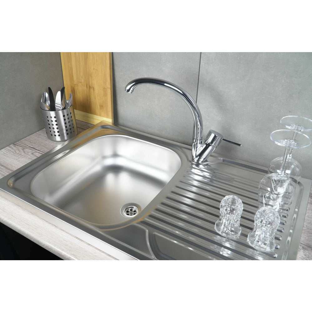 Чиния Deante Tango инокс с reversible мивка 80x50 см