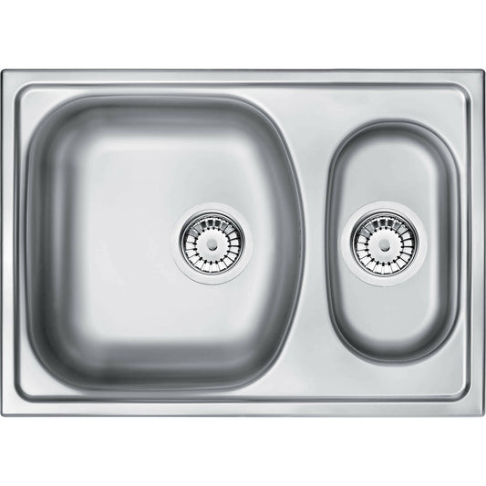 Deante Xylo Satin Finish Sink 2 Bowls 62x44 cm