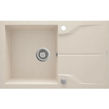 Deante Andante Granite Sink 1 Bowl with Drainer 49x78 cm Beige