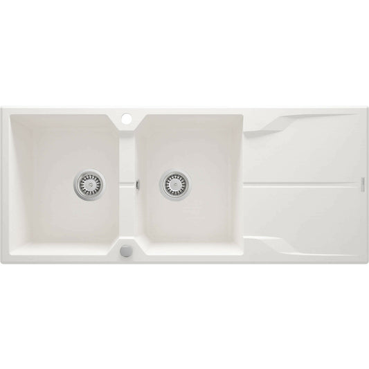 Deante Andante Granite Sink 50x116 cm White