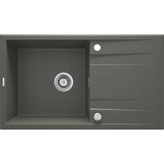 Deante Eridan Granite Sink 1 Bowl with Drainer 50x86 cm Anthracite