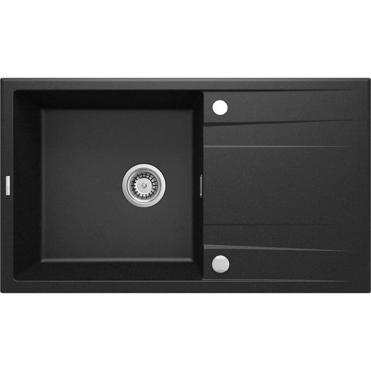 Deante Eridan Granite Sink 1 Bowl with Drainer 50x86 cm Graphite