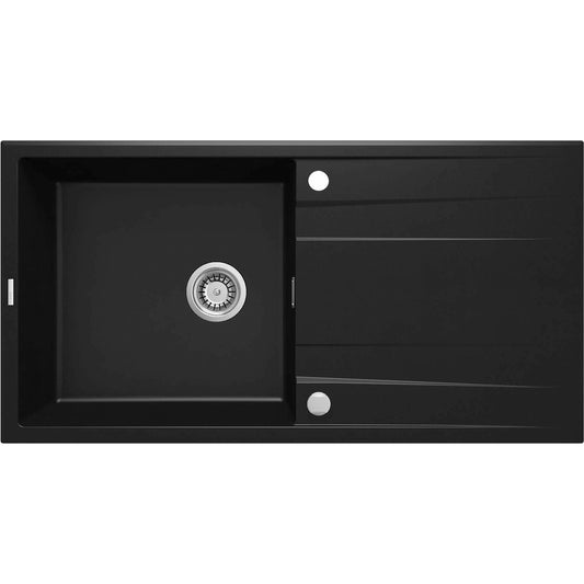 Deante Eridan Granite Sink 52x100 cm Black