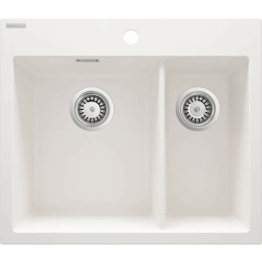 Deante Eridan Granite Sink 52x60 cm White