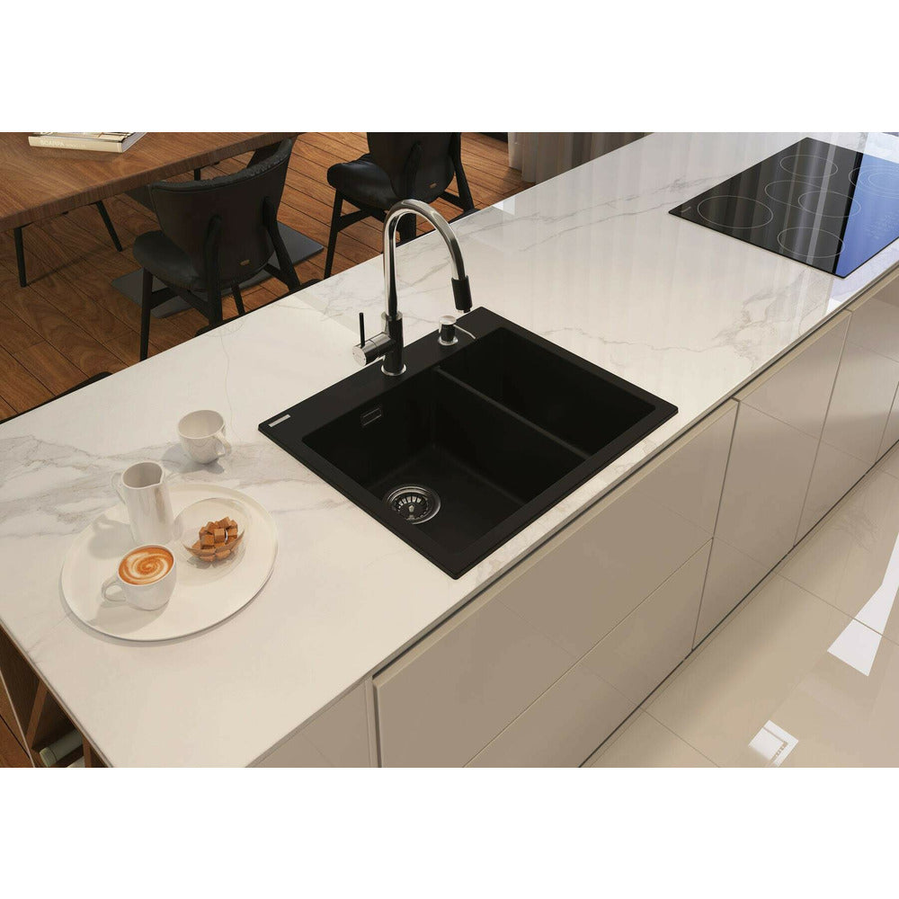 Deante Eridan Granite Sink 52x60 cm Black