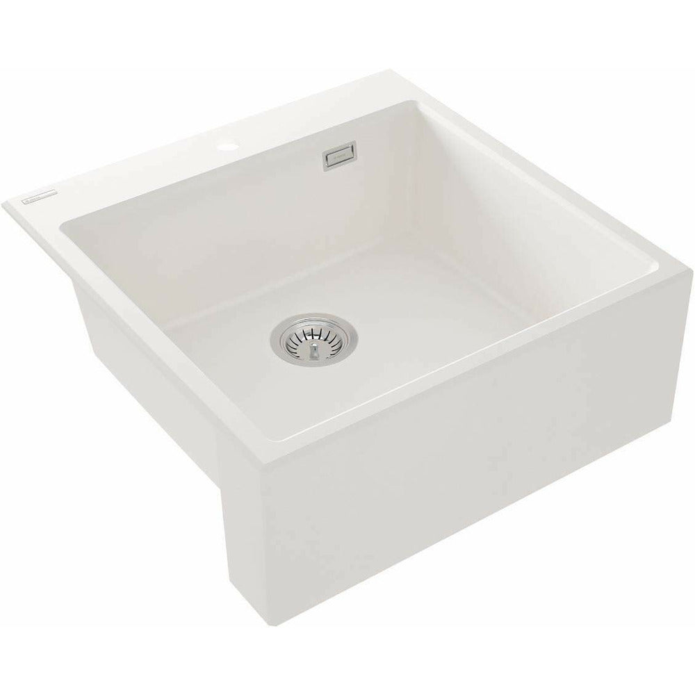 Deante Eridan Granite Sink 61x60 cm White