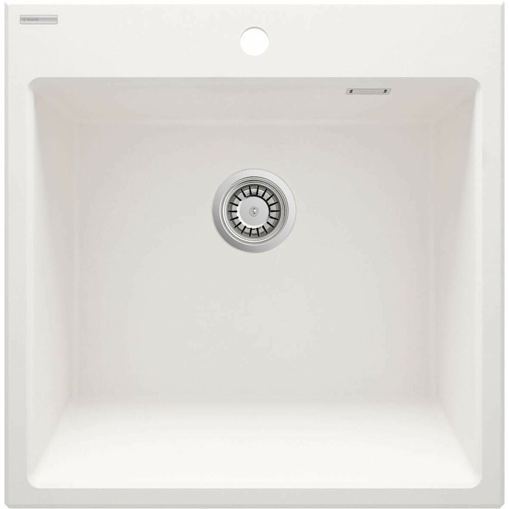 Deante Eridan Granite Sink 61x60 cm White