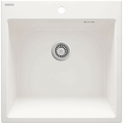 Deante Eridan Granite Sink 61x60 cm White