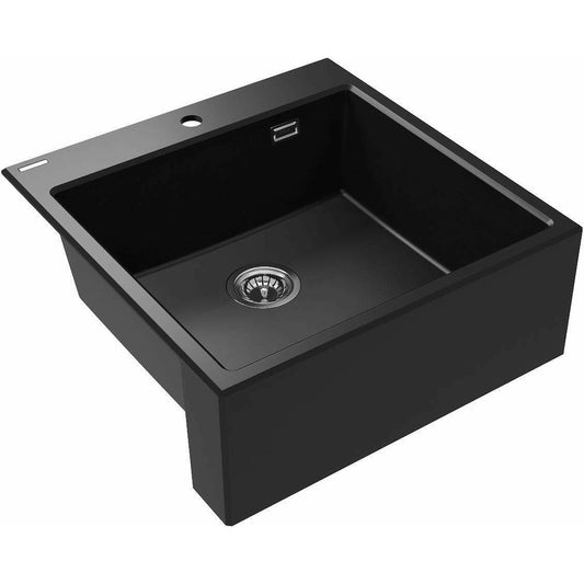 Deante Eridan Granite Sink 61x60 cm Black